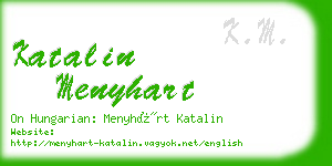 katalin menyhart business card